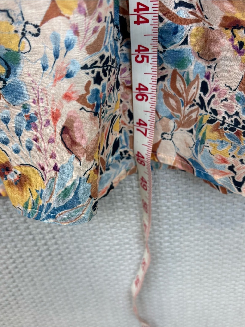 J Jill Floral Linen Blend Sleeveless Tiered Midi Dress Sz Small Baby Shower Boho - Picture 9 of 10